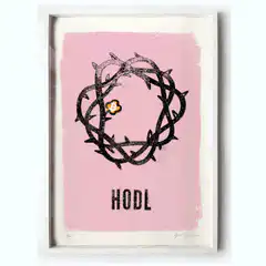 HODL crown fist dove animation