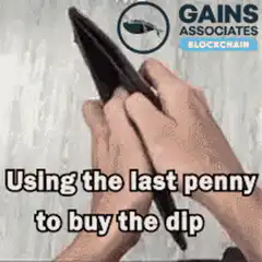 Using the last penny to buy the dip
