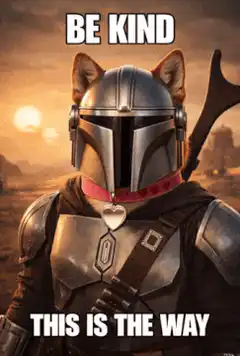 Shiba Inu Mandalorian helmet reveal