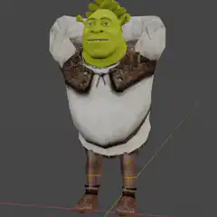 Shrek dancing in 3d