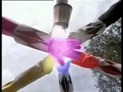 Power Rangers hand stack