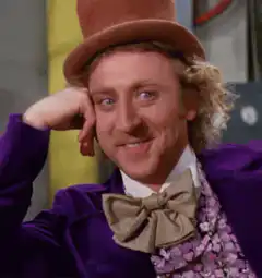 Willy Wonka smirking