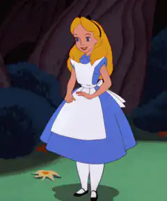 Alice in Wonderland twirls