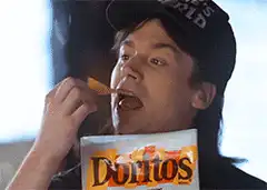Will Arnett eating Doritos