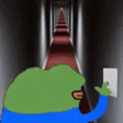 Pepe turns off the light and sees a monster