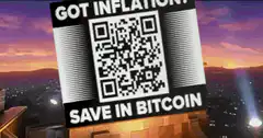 Save in Bitcoin QR Code Billboard