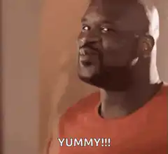 Shaquille O'Neal saying yummy