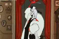 Cruella De Vil laughing maniacally