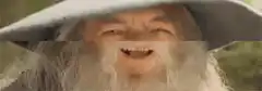 Gandalf laughing