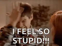 I feel so stupid