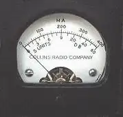 Collins Radio Company meter needle moves
