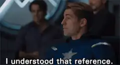 Captain America I understood that reference