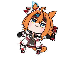 Chibi horse girl dancing