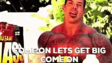 Bodybuilder gets big