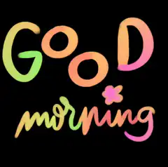 Good Morning text animation