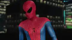 Spider-Man suit close-up