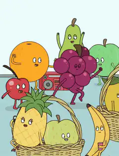dancing fruit characters