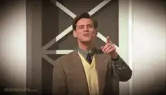 Jim Carrey laughing and pointing