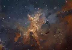 Pillars of Creation in Space