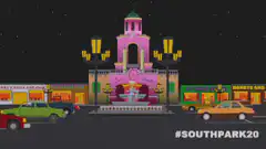 South Park Christmas parade scene