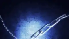 Silver chains breaking apart