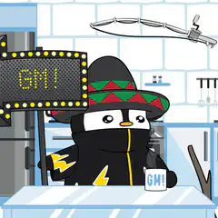 Ninja Penguin with GM Sign