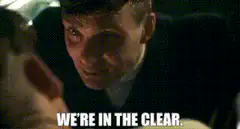 We're in the clear