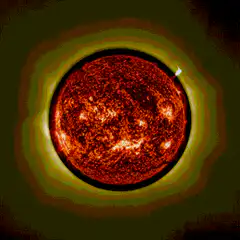 Solar flare eruption on the sun