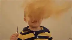 Toddler gets hit in face with spaghetti