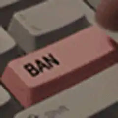 Finger presses ban key