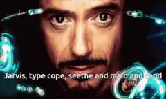 Tony Stark Jarvis type cope seethe and mald