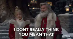 Santa I Dont Really Think You Mean That