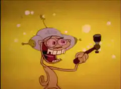 Cosmo with a hammer