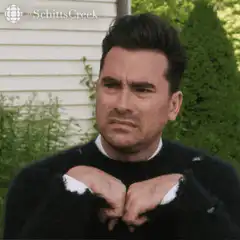 David Rose Schitt's Creek Confused