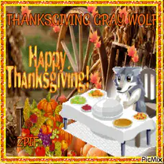 Thanksgiving Gray Wolf PicMix