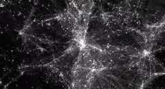 Cosmic web simulation animation