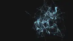 Abstract blue plexus network animation