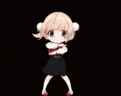 chibi girl dancing