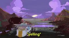 Sun yelling in the sky