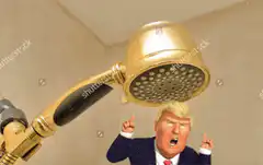 Donald Trump golden shower meme