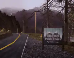 Entering the town of Twin Peaks