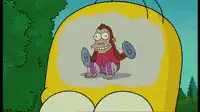 Monkey lifting weights on TV