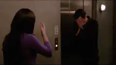 Ross and Rachel elevator fight WEIRDER