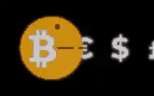 Bitcoin Pac-Man eats currency symbols