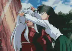 Sesshomaru and Inuyasha fighting