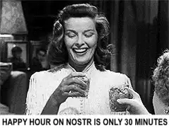 Katharine Hepburn Happy Hour on Nostr