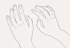 Hands with veins animation