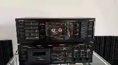 Pioneer cassette deck playing