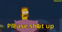 Mr. Burns Please Shut Up Pillow