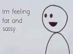 Stick figure changing expressions